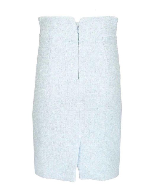 Tagliatore Blue Nell Midi Skirt
