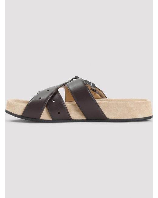 Balenciaga Natural Belt Sandals for men