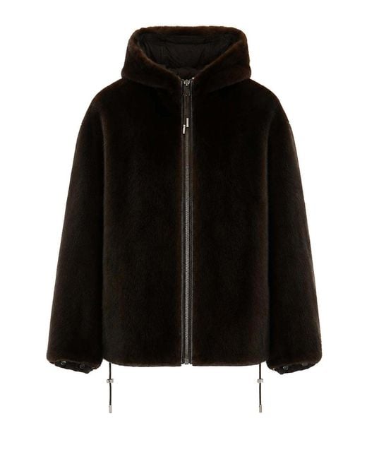 Yves Salomon Black Reversible Vison Jacket