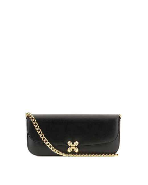Alexander McQueen Black Skull Flower Bag