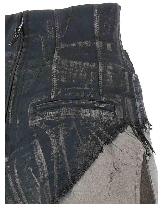 Rick Owens Gray 'Dirt Cutoffs' Shorts