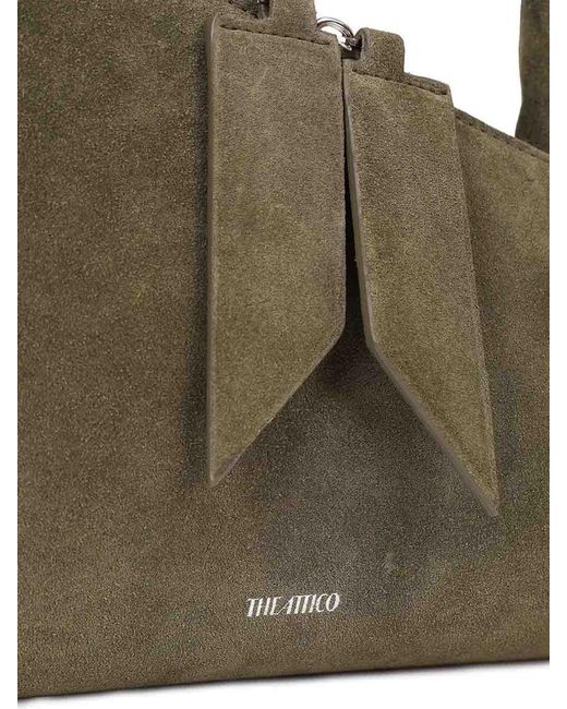 The Attico Green Sunrise Shoulder Bag