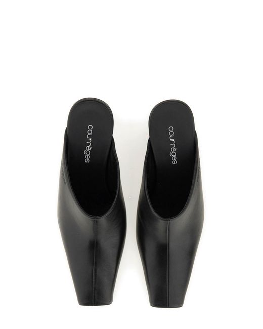 Courreges Black Mules