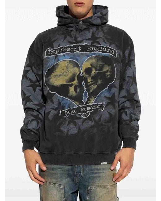 Represent Gray Romance Hoodie for men