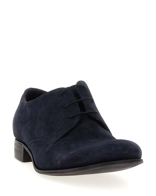 Julian Fashion Blue Suede Lace Up for men