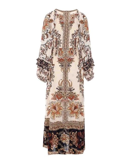Farm Rio Natural Maxi Majestic Garden Dress