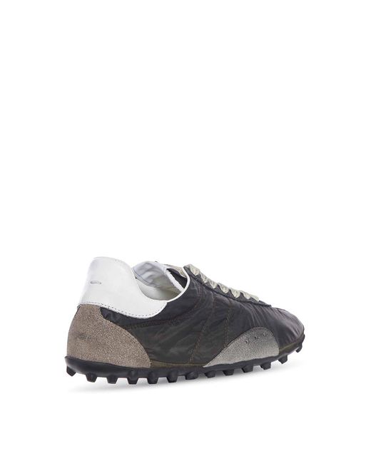 Maison Margiela Black Sprinters Lace-Up Sneakers for men