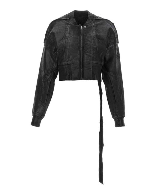Rick Owens Black 'Flight' Bomber Jacket