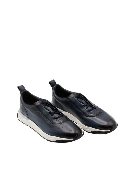 Santoni Black Sneakers for men