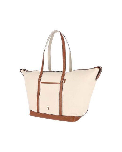 Polo Ralph Lauren Natural Medium Logo Tote Bag