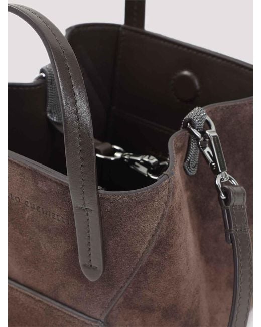 Brunello Cucinelli Brown Brunello Cuccinelli Duo Mini Bag