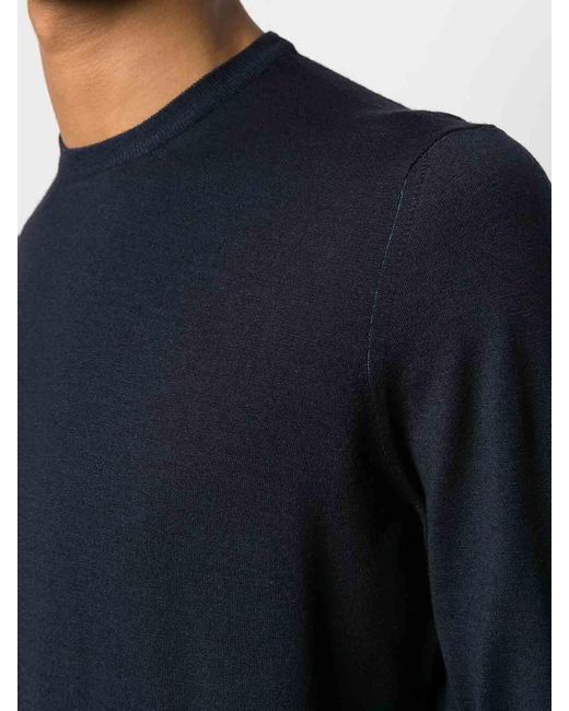 Drumohr Blue Crew-Neck Sweater for men