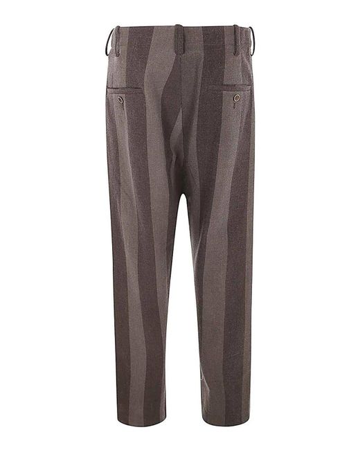 Uma Wang Gray Perch Pants for men
