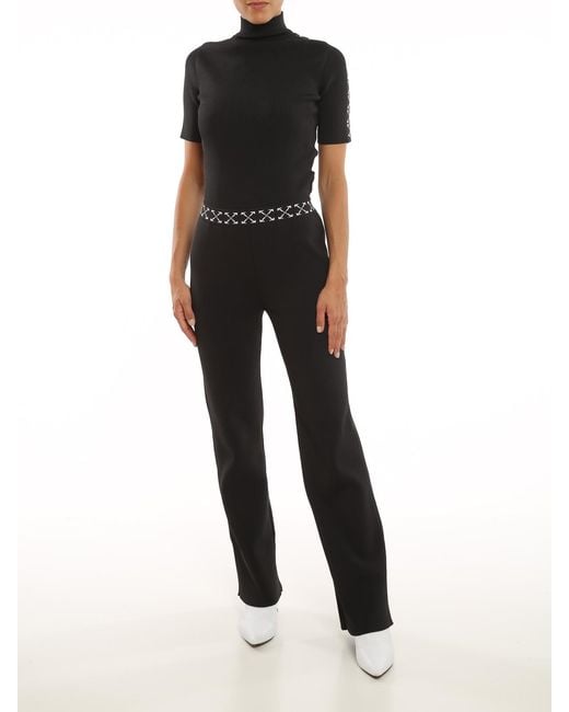 Off-White c/o Virgil Abloh Black Ribbed Pants