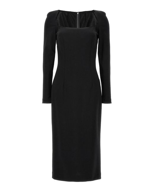 Dolce & Gabbana Black Milan Stitch Dress