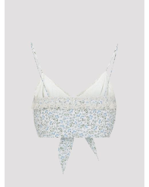 Ermanno Scervino Gray Silk Top