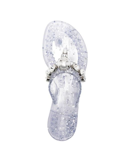 Casadei White Thong Sandals