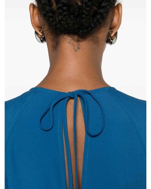 Stella McCartney Blue Round Neck Dress