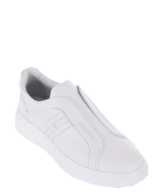 Hogan White "H580" Slip-On Sneakers for men