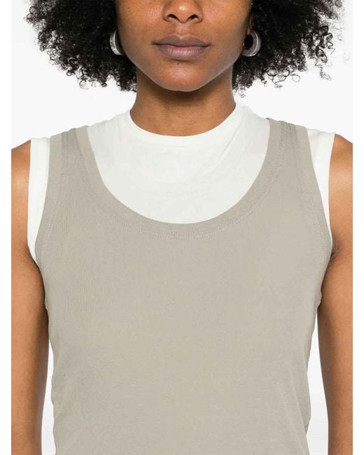 Jil Sander Natural Pack 3 Natu Khaki Tank T-Shirt