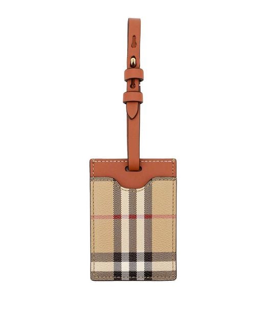 Burberry White Coated Canvas Tag
