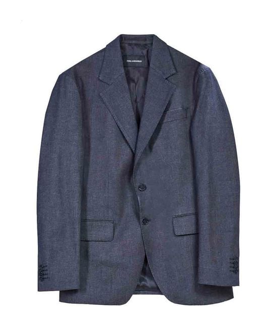 Karl Lagerfeld Blue Purpose Jacket for men