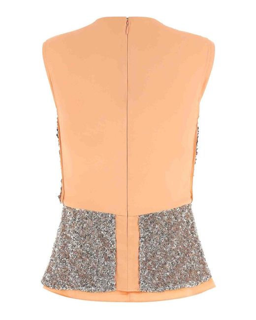 Rabanne Gray Sequin Top