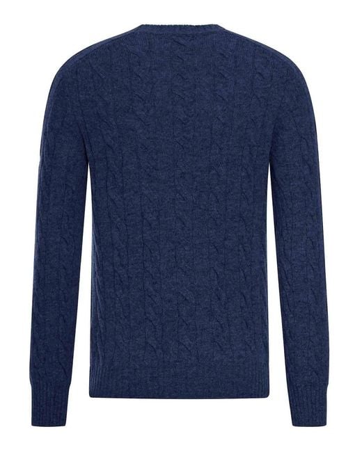 Nome Blue Wool Sweater for men