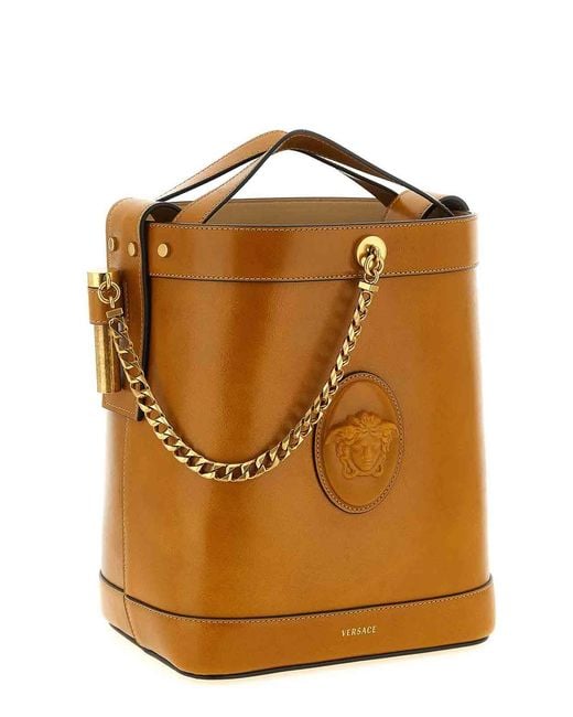 Borsa A Secchiello Piccola di Versace in White