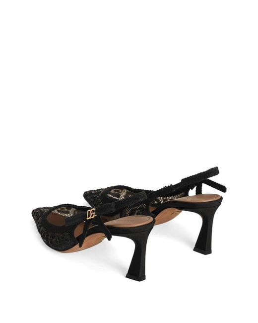 Dolce & Gabbana Black Dolce &Amp Gabbana Slingback