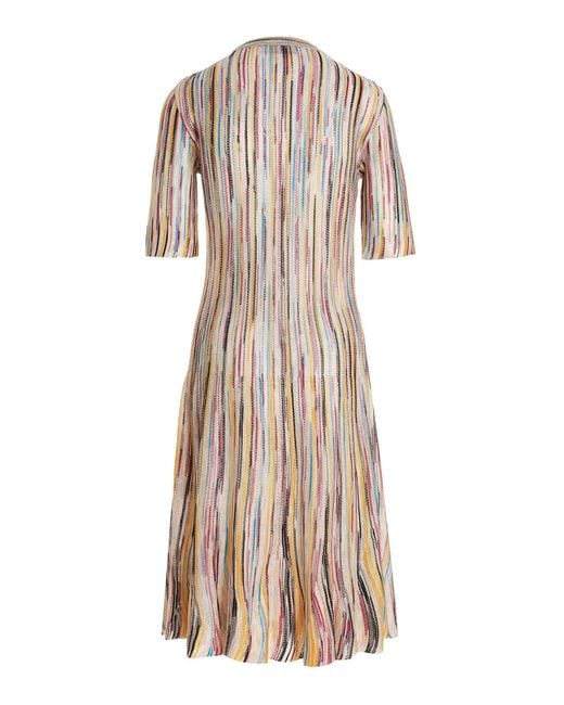 Multicolor top striped dress