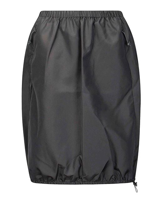 CECILIE BAHNSEN Gray Chance Skirt Recycled Faille