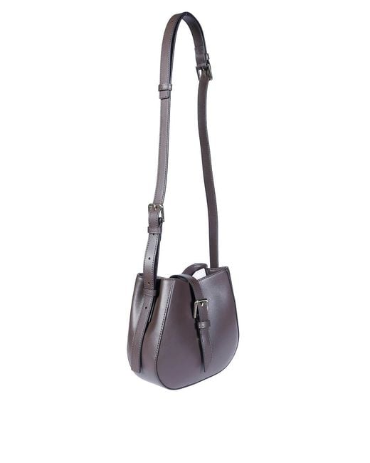 Furla White Dora Mini Bucket Handbag For