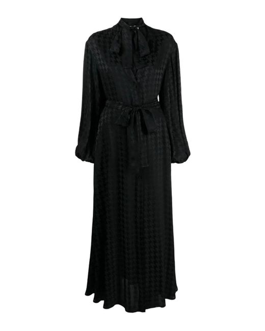 MSGM Black Shirt Dress