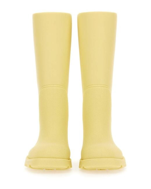 Burberry Yellow Mini Rubber Boots for men