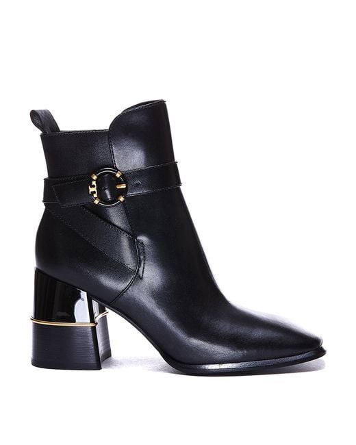 Tory Burch Black Heeled Boots