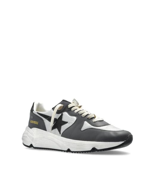 Golden Goose Deluxe Brand White Running Sole Leather Sneakers for men