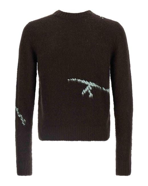 Dries Van Noten Black Mouche Sweater for men