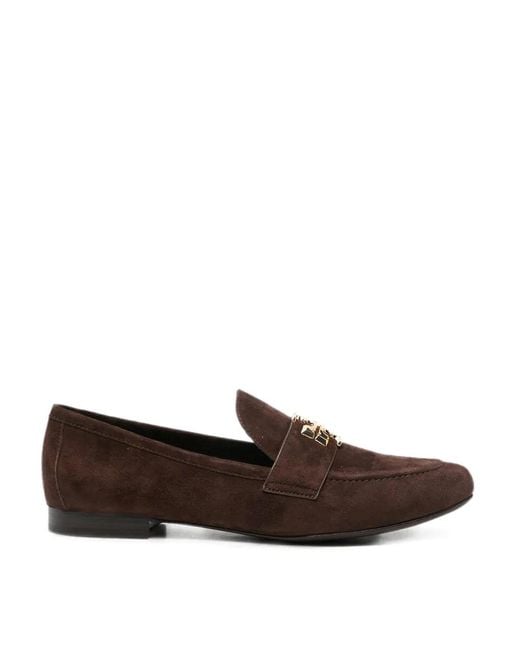 Tory Burch Brown Eleanor Loafer Flat Shoes