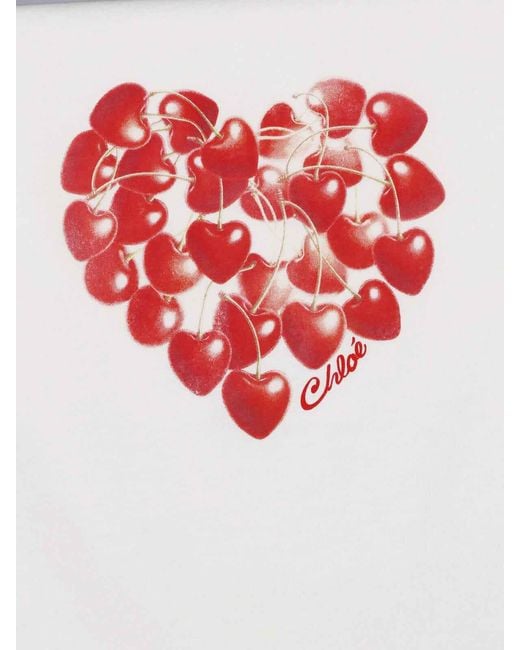 Chloé White Printed T-Shirt