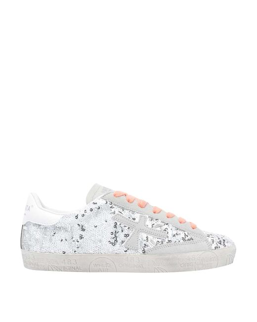 Premiata White Stevend Sneakers