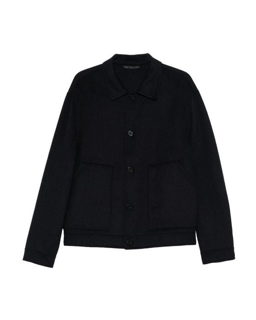 Low Brand Black Double Wool Jacket for men
