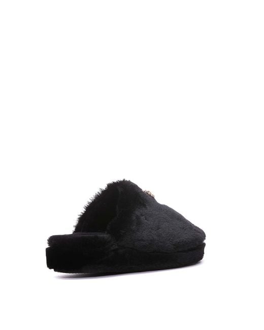 Versace Black Medusa Slippers for men