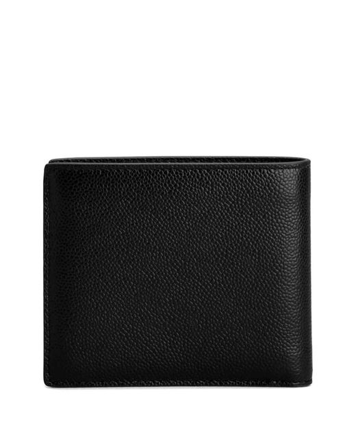 Tod's Black Leather Wallet With Logo Plaque for men
