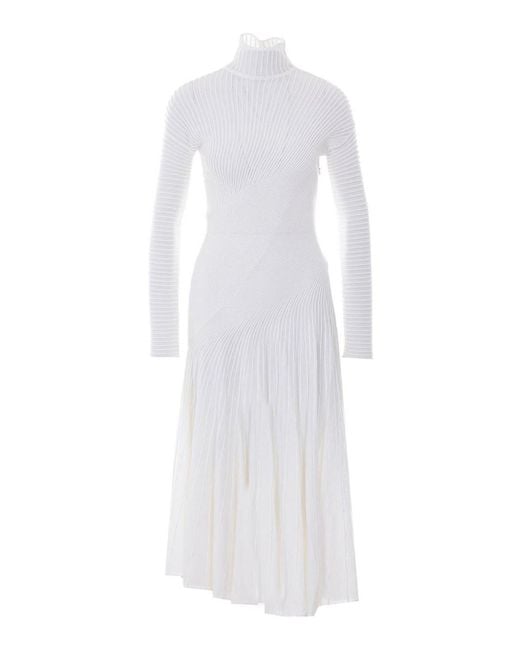 Alaïa White Twisted Dress
