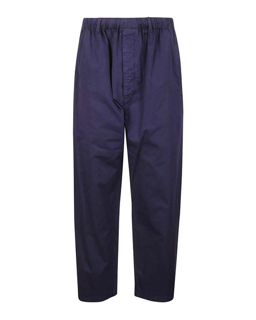 Lemaire Blue Casual Trousers for men
