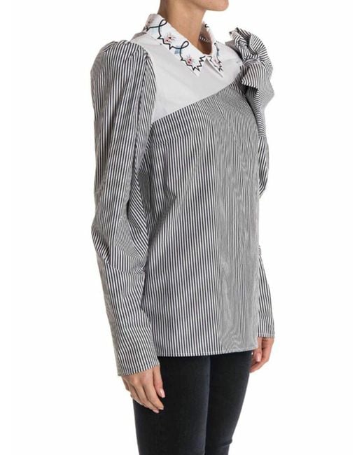 Vivetta Gray Cotton Blouse