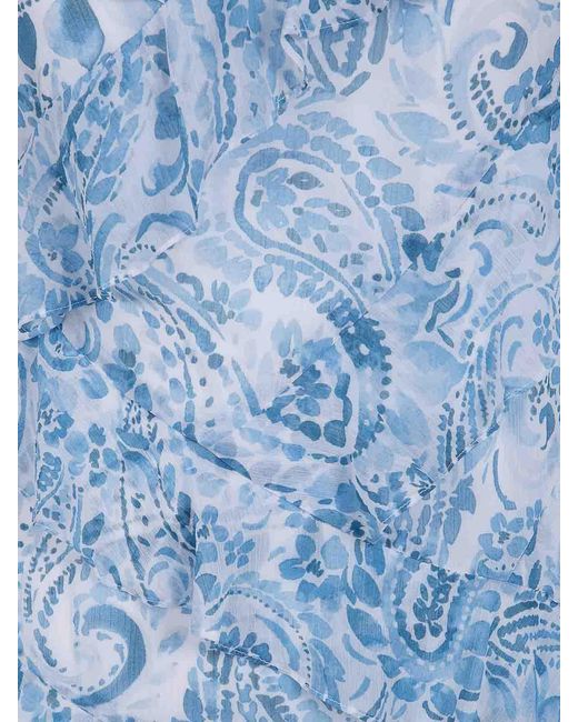 Ralph Lauren Blue Woven Mini Dress