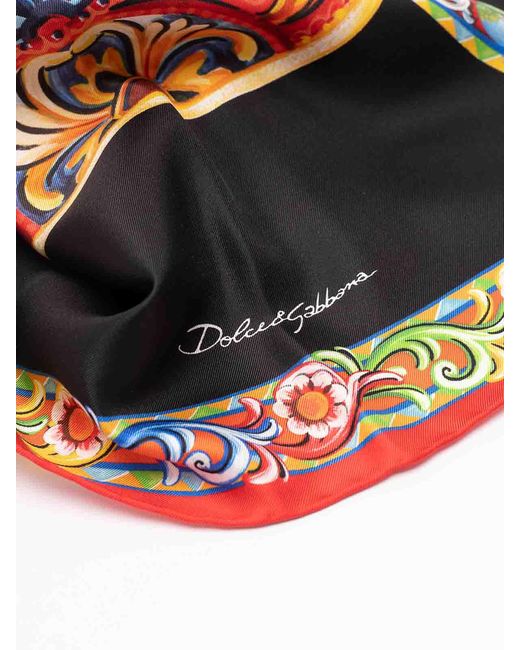 Dolce & Gabbana White Foulard 90X90