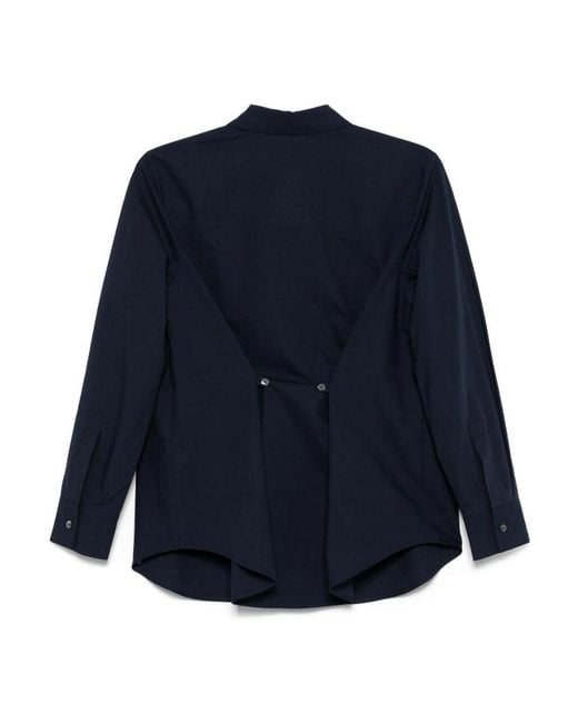 P.A.R.O.S.H. Blue Cotton Shirt